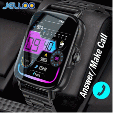 JELLOO Smart Watch Wireless Call & Text Receive/Dial Smartwatch For IPhone/Android With Fitness Activity Tracker Pedometer Smart Watches For Women Men