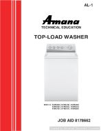 Amana NTW5700T Top Load Washer Service Manual