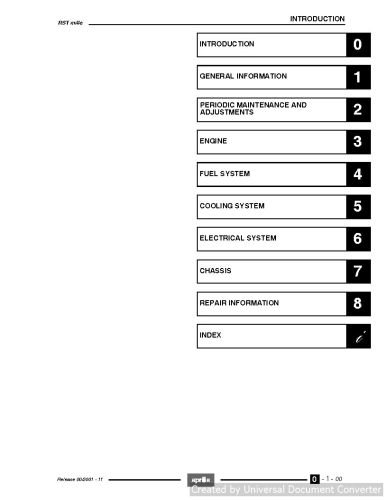 Aprilia RST Mille Workshop Manual