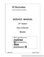 Electrolux 27in Dryers Gas and Electric Service Manual