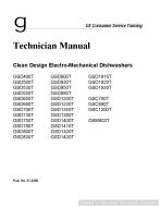 Ge GSC1200T Clean Design Electro-Mechanical Dishwashers Manual