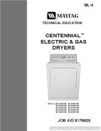 Maytag MED5500TW0 Centennial Electric & Gas Dryers Service Manual