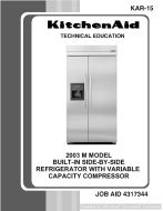 Whirlpool KAR-15 Built-In SxS M-Line KABI Service Manual