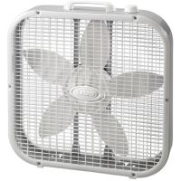 Lasko 20" 3-Speed Box Fan with Save Smart, Model 3733, White