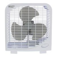 Comfort Zone 9" 2-Speed Portable Box Fan, White