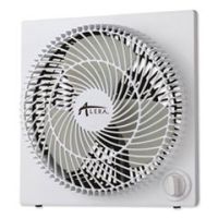 9" 3-Speed Desktop Box Fan, Plastic, White