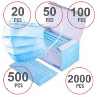 50 PCS Surgical / Procedural / Dental Style Face Mask Non Medical Disposable 3-PLY Earloop Mouth Cover