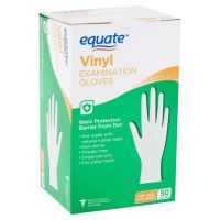 Equate Vinyl Examination Gloves, 50 count