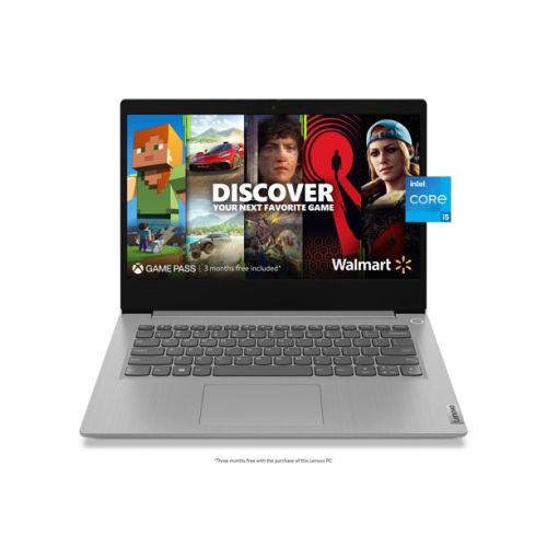 Lenovo Ideapad 3i 14" FHD PC Laptop, Intel Core i5-10210U, 8GB RAM, 512GB SSD, Windows 11 Home, Platinum Grey, 81WA00Q7US