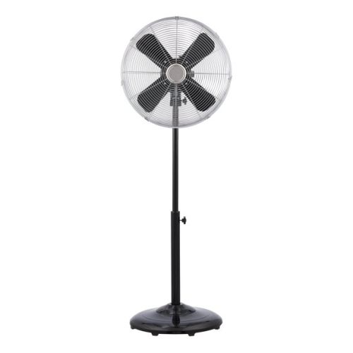 Better Homes & Gardens 16'' Retro 3-Speed Metal Standing Fan, Black