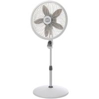 Lasko 18" 3-Speed Elegance & Performance Pedestal Fan with Remote, 1850, White