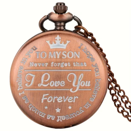 Pocket Watch Necklace for Male and Female Students - Unique Gift Idea